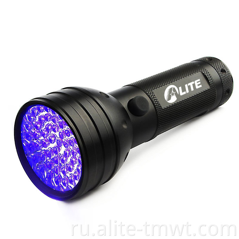 Горячий черный свет фонаря рука ультрафиолета 395 нм 51 светодиодный ультрафиолетовый факел